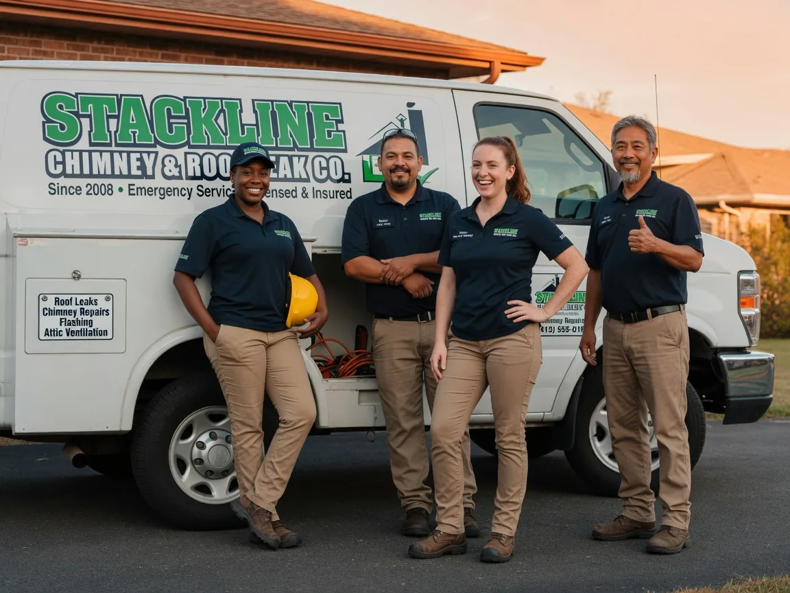 Chimney flashing repair company in Wickett, TX